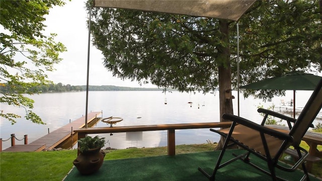 12810 N County Highway T, Hayward, WI 54843 - view of dock with a water view