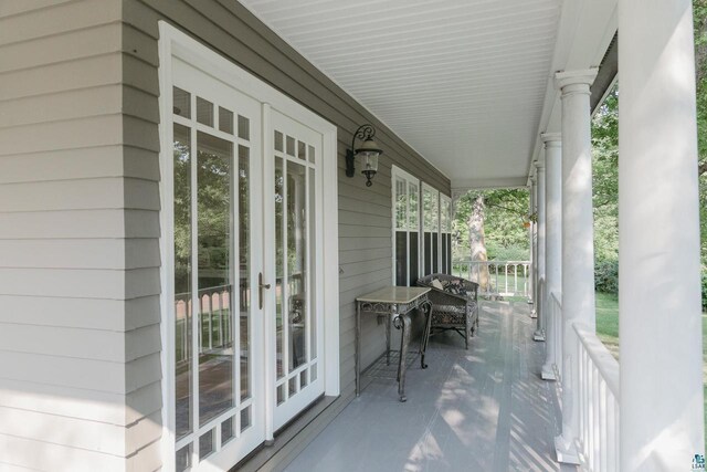 34780 S County Highway J, Bayfield, WI 54814 - view of patio / terrace with covered porch