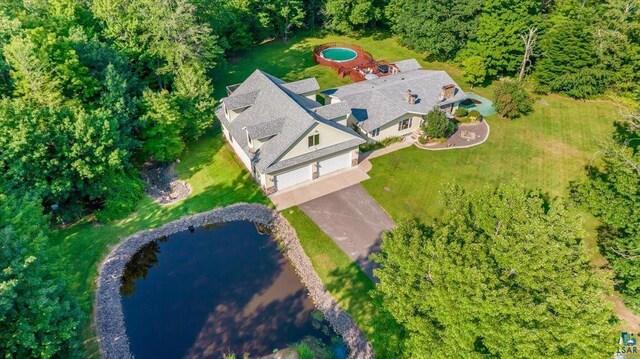 birds eye view of property