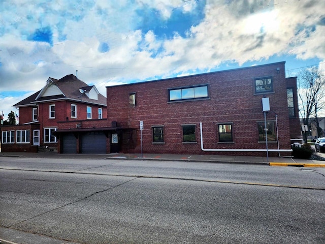 exterior space featuring an attached garage