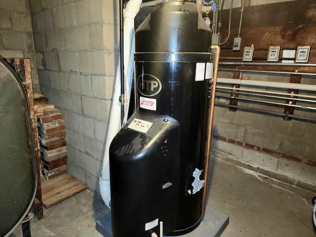 utility room with heating fuel