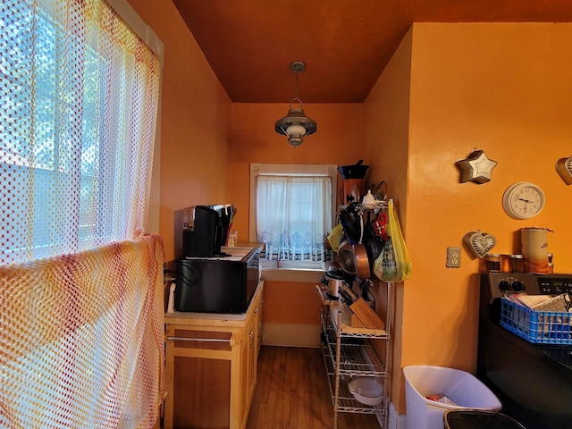 bedroom with hardwood / wood-style flooring