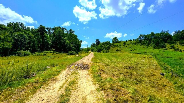 view of street with a rural view