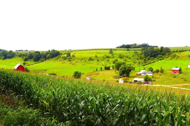 view of community with a rural view