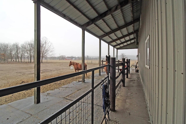 7750 Pine Rd, Arena, WI 53503 - view of stable with a rural view