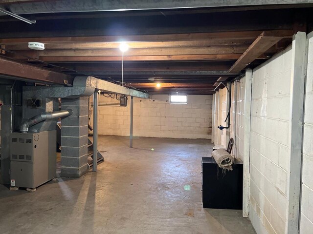 view of basement