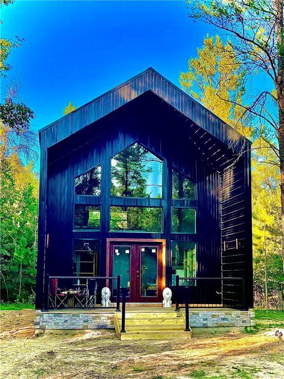 exterior space featuring french doors