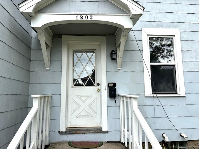 view of entrance to property