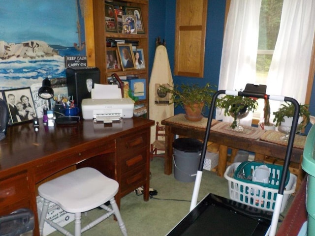 view of home office