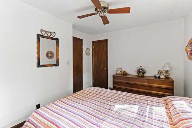 W11585 Demynck Rd, Lodi, WI 53555 - bedroom featuring ceiling fan