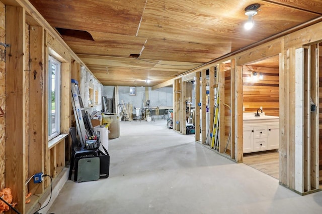 view of stable with sink