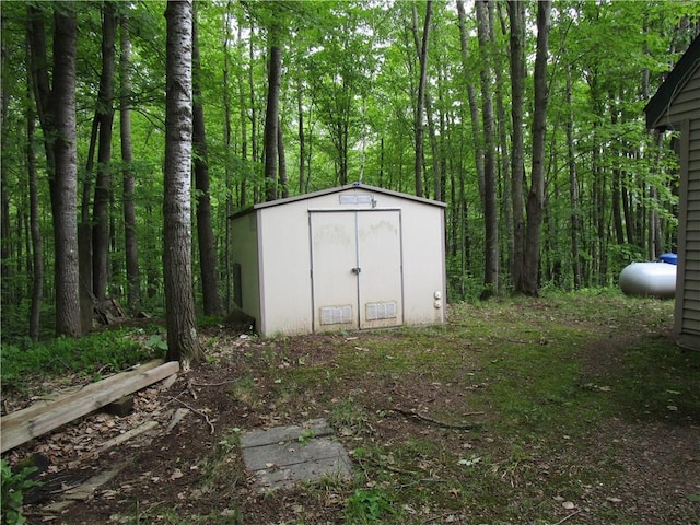 view of outdoor structure