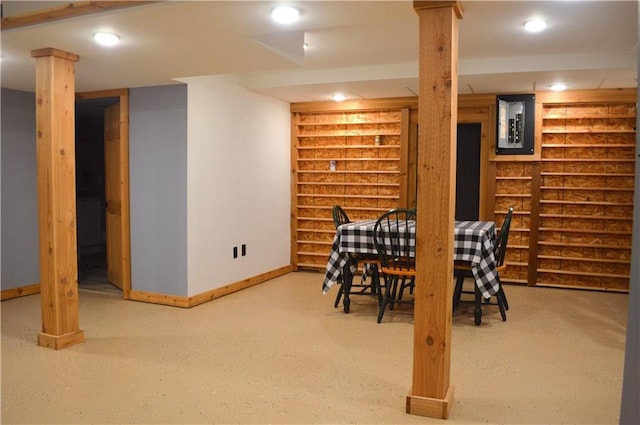 view of dining room