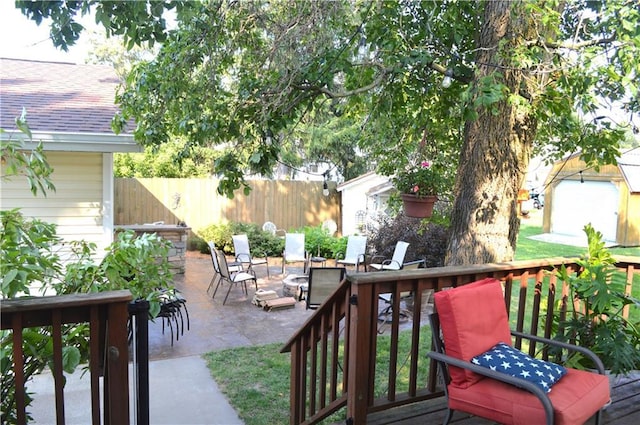 exterior space with a patio