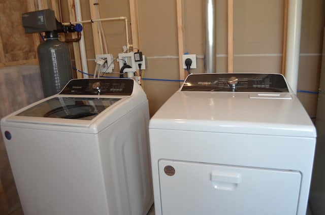 washroom featuring separate washer and dryer