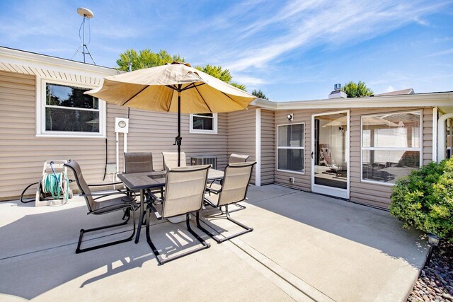 view of patio / terrace with outdoor dining area