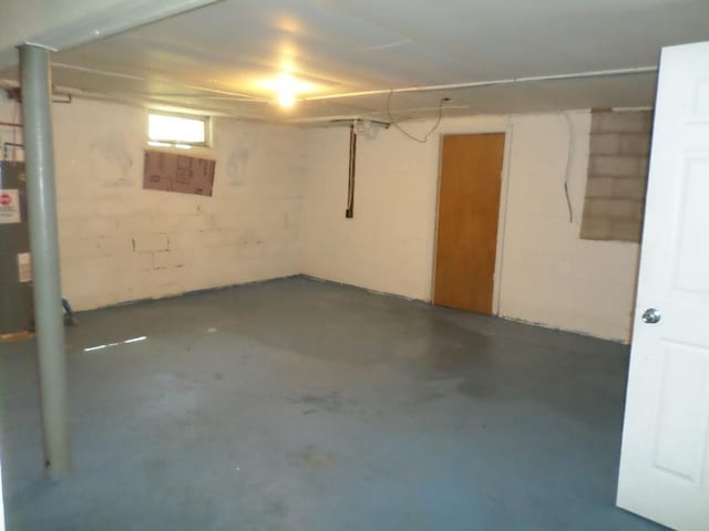 view of basement