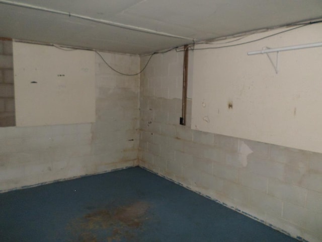 view of basement