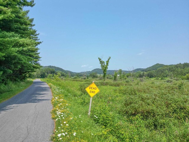 view of street featuring a mountain view