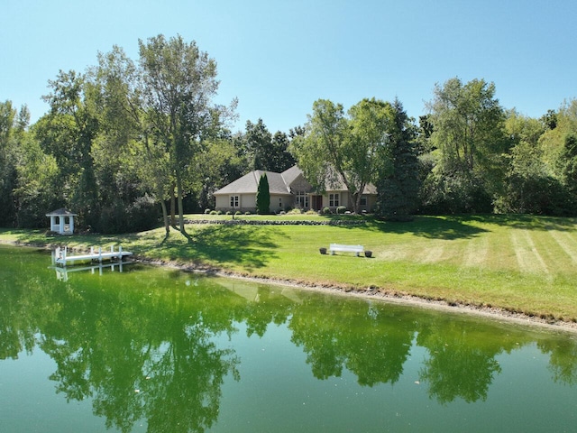 view of water feature