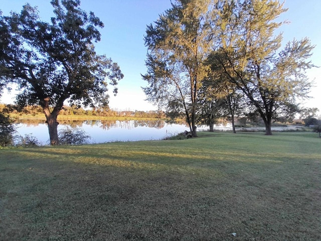 exterior space featuring a water view