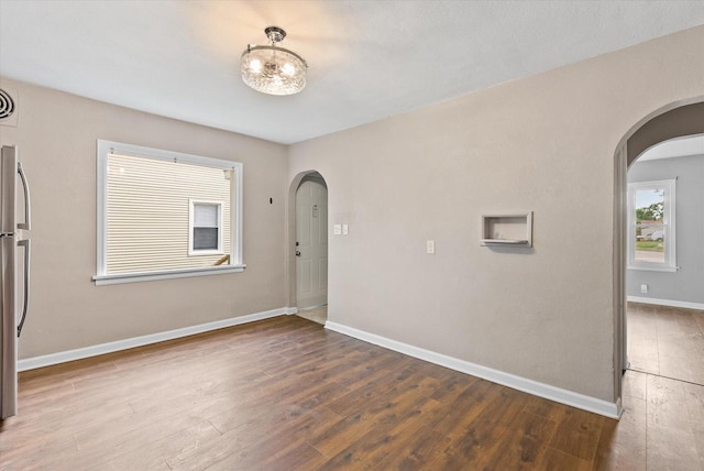 foyer featuring wood-type flooring