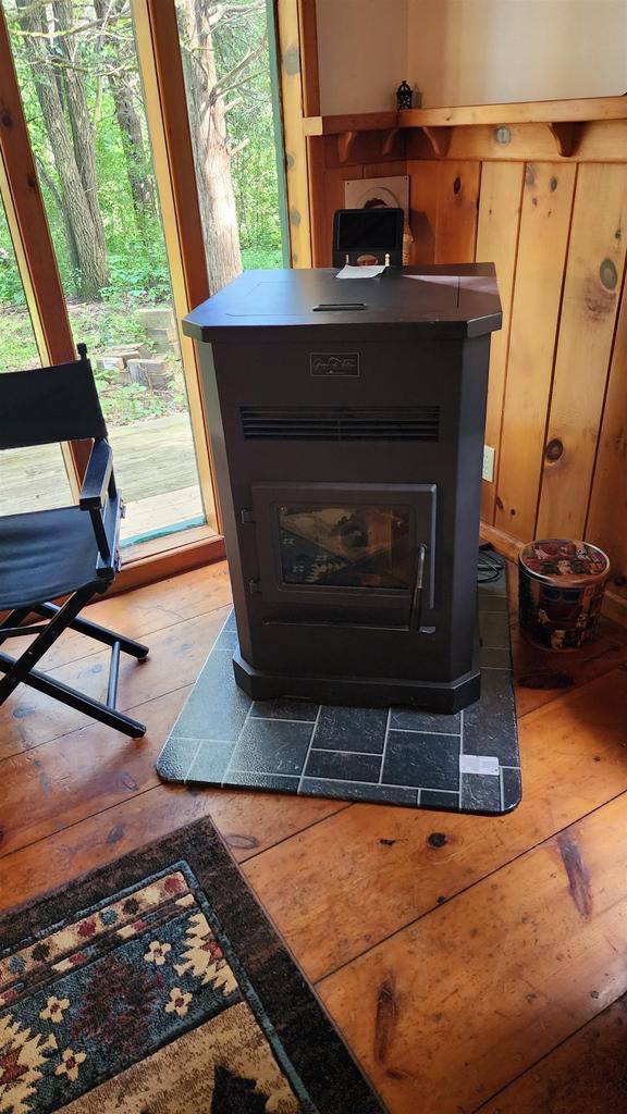 N697 County Rd N, Neshkoro, WI 54960 - detailed view of a wood stove
