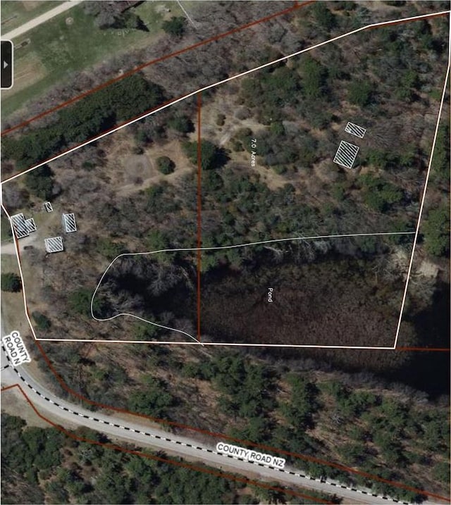 N697 County Rd N, Neshkoro, WI 54960 - aerial map of property and surrounding area