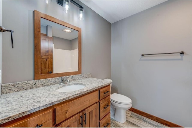 1915 Otter Way, New Richmond, WI 54017 - full bath with wood finished floors, vanity, and a shower