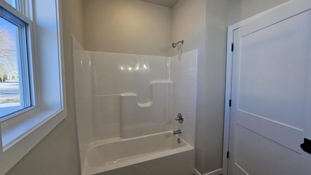 full bathroom featuring shower / bathtub combination