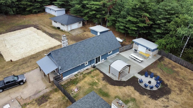 birds eye view of property