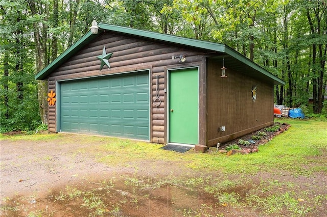 N1071 Ranch Rd, Holcombe, WI 54745 - view of detached garage
