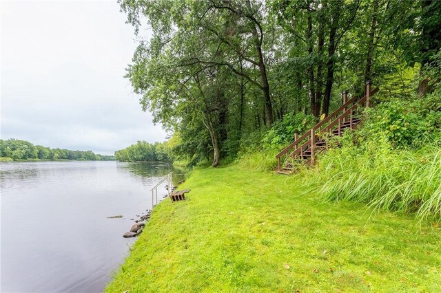 N1071 Ranch Rd, Holcombe, WI 54745 - water view featuring a view of trees