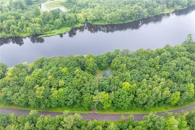 N1071 Ranch Rd, Holcombe, WI 54745 - bird's eye view with a water view