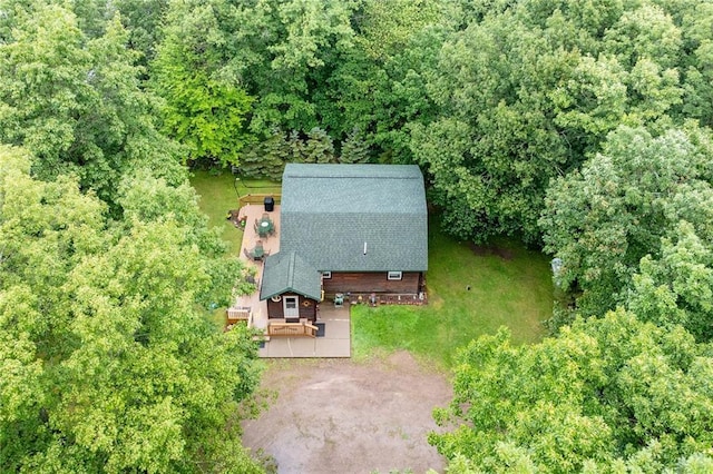 N1071 Ranch Rd, Holcombe, WI 54745 - aerial view with a view of trees