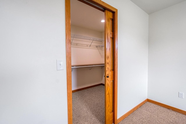 view of closet