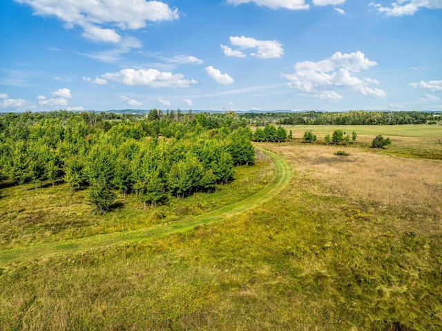 bird's eye view featuring a rural view