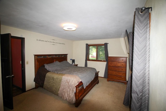 bedroom featuring carpet flooring