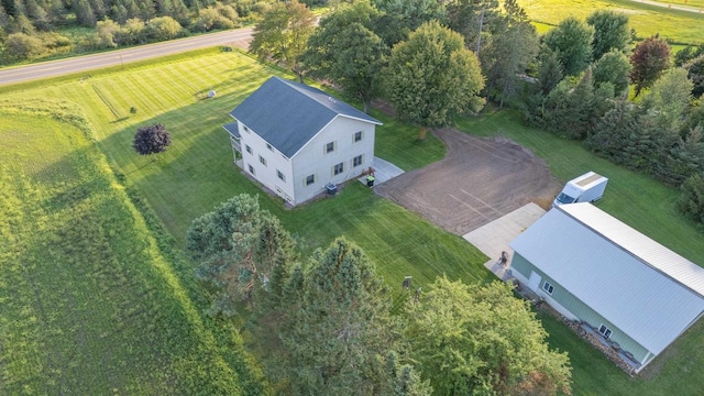 drone / aerial view featuring a rural view