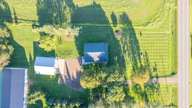 drone / aerial view featuring a rural view