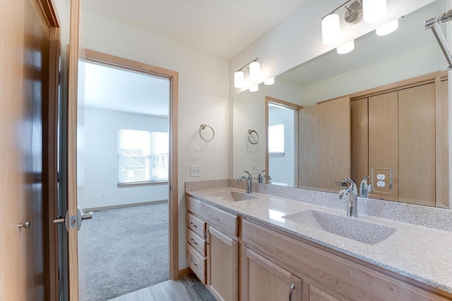 bathroom featuring vanity