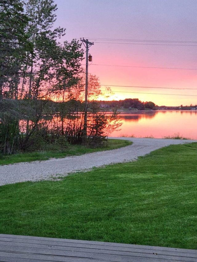 property view of water