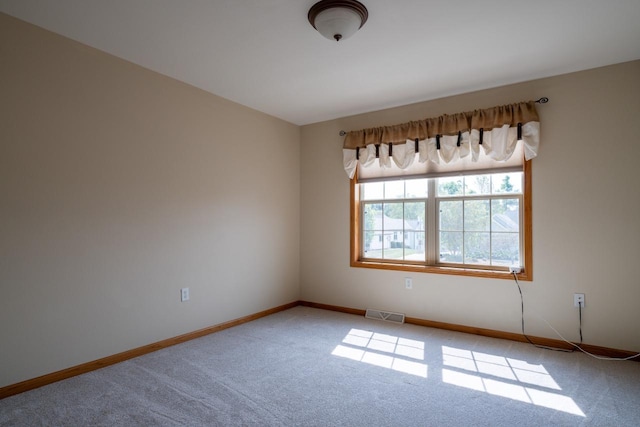 view of carpeted empty room