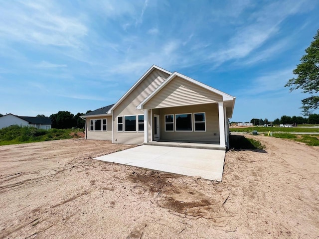 back of house featuring a patio