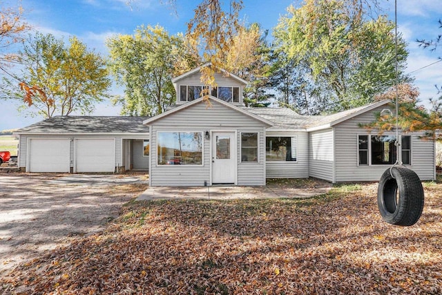 view of front of home featuring a garage