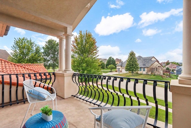 view of balcony