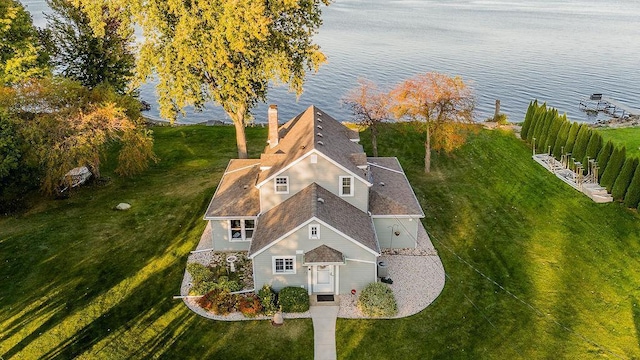 3790 Pau Ko Tuk Ln, Oshkosh, WI 54902 - aerial view of property and surrounding area featuring a large body of water