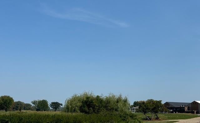 view of street with a rural view