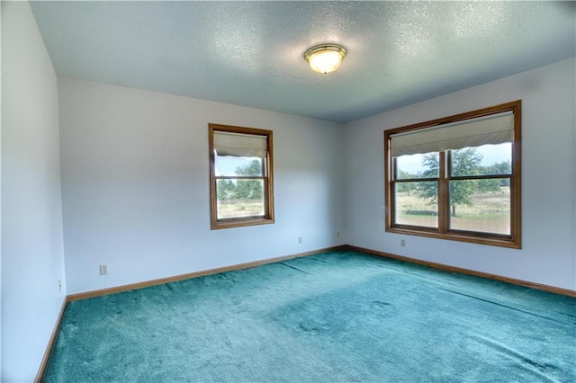 9018N Anderson Rd, Hayward, WI 54843 - empty room with carpet floors, baseboards, and a textured ceiling