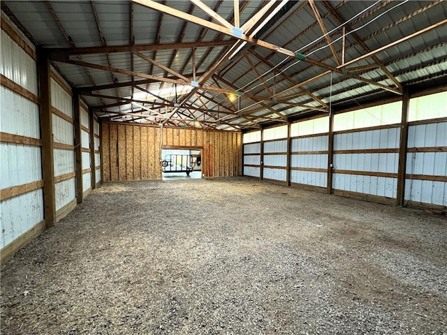 9018N Anderson Rd, Hayward, WI 54843 - garage with metal wall